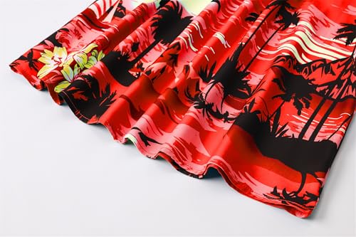 Image of SANGTREE Family Matching Hawaiian Outfits , Casual Beach Travel Clothes ,Vacation Clothing Set for Women & Men & Girls & Boys