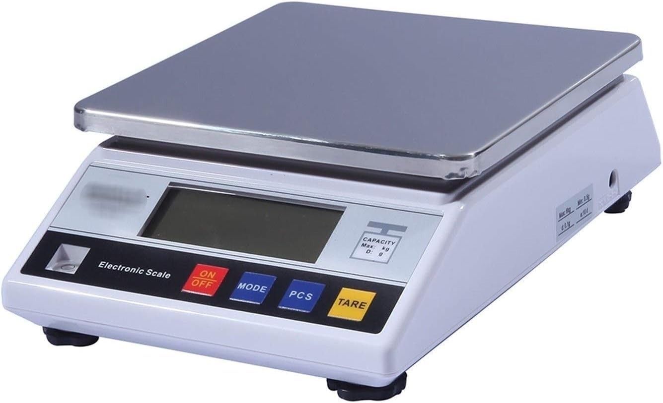 Báscula de gramos portátil, Báscula electrónica de alta precisión for cocina y repostería doméstica, báscula electrónica de acero inoxidable for cocinar.(3kg/0.1g)