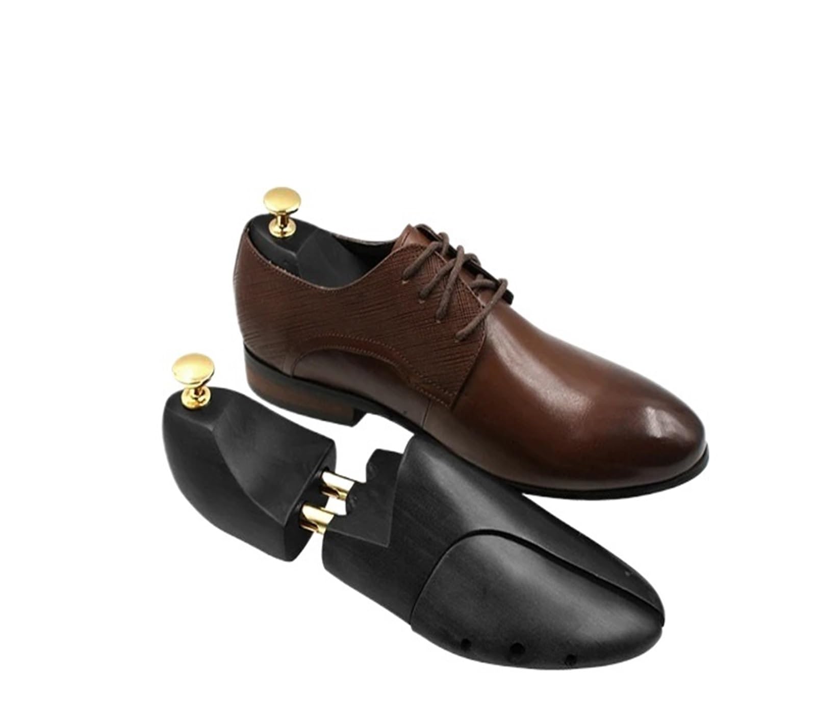 Árbol De Zapatos Ajustable De Doble Tubo For Hombres Y Mujeres, Árbol De Zapatos De Madera Adecuado para Botas O Zapatillas De Deporte(EUR46)