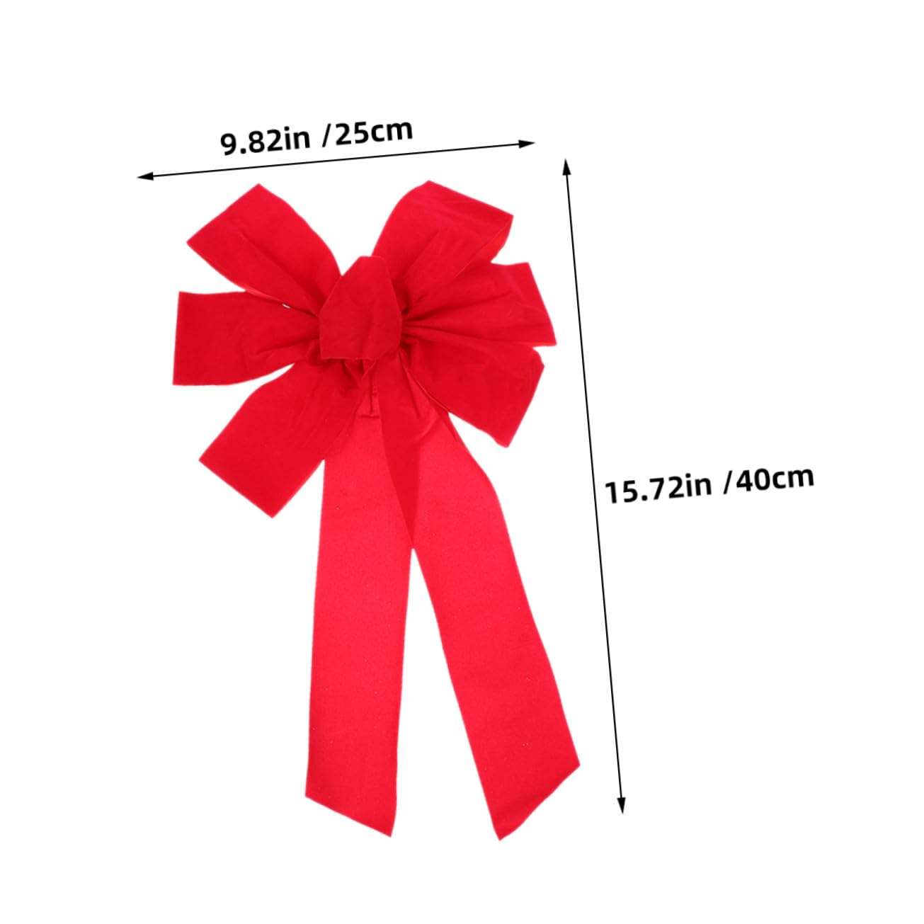 10 Piezas Lazos de Terciopelo Rojos Decorativos para Guirnaldas y Árbol Accesorios Elegantes para Interiores y Exteriores Bodas y Fiestas