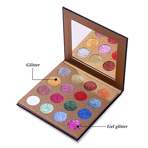 Ucanbe 16 Shade Pro Glitter Eyeshadow Palette #TOP2