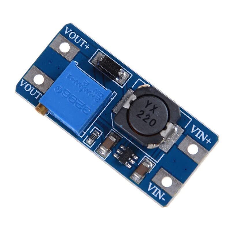 Boost Module DC-DC Step Up Converter Booster Power Supply Module Step-up Board MAX Input 3V/5V to 5V/9V/12V/24V Adjustable