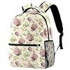 EZEAOR Lichtgewicht Laptop Dagrugzak Hortensia Rugzak College Schooltas Reizen Casual Rugzak voor Vrouwen Mannen, Metallic3593, 29.4x20x40cm/11.5x8x16 in, Dagrugzak Rugzakken