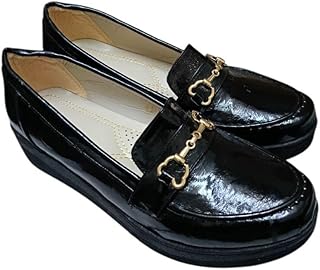 Al Baraem womens metallic 3cm wedge with handmade saddle stitching with a tassel design Ballet Flat