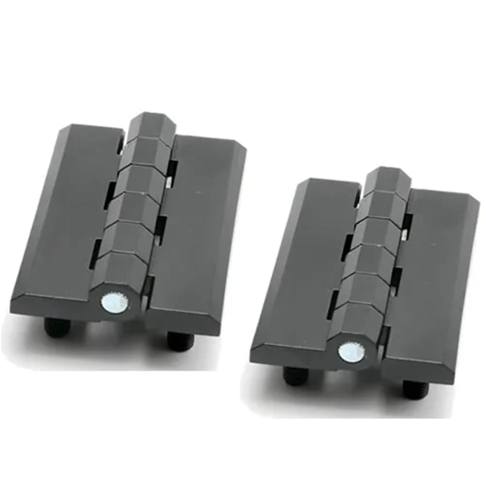 Rmwkrmogrf Black X2 Zinc Alloy Cl226 Bearing Thickening Hinge With 6 Studs Hinges Cabinet Hardware Accessories 2Pcs(Black X2)