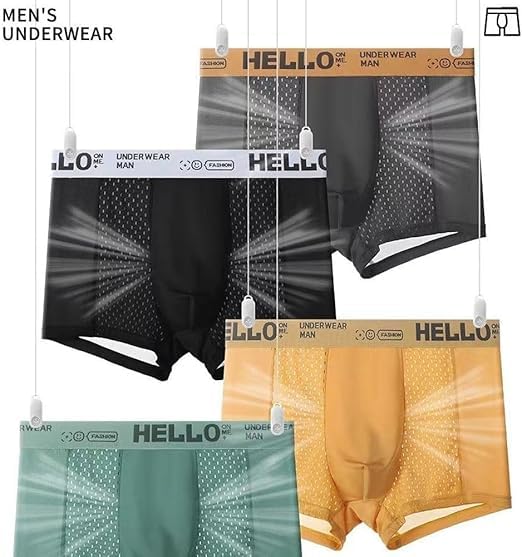 2025 New Hello Ice Underwear for Men, Hello Underwear for Men, Mens Cooling Underwears for Travel Gym Workout4