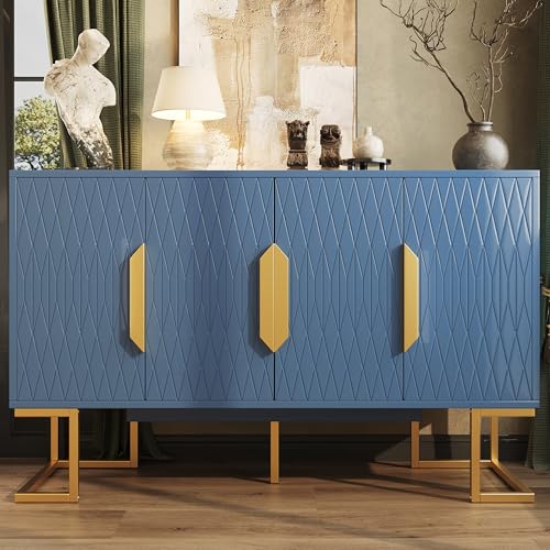 Raeln aparador de Cocina 140cm Color Azul...