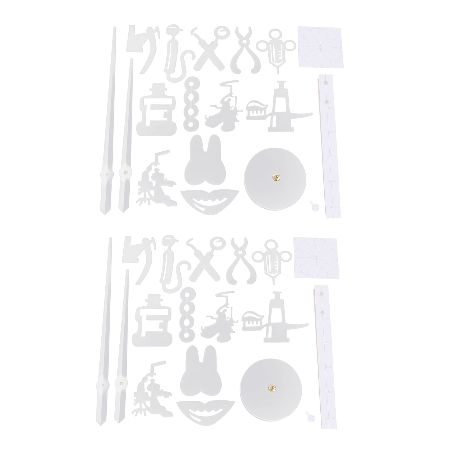 Hndhbfgrt 2X Dentist DIY Giant Wall Clock Dental Doctor Oversized Wall Clock Big Needle Mirror Decor Dentist Doctor Art