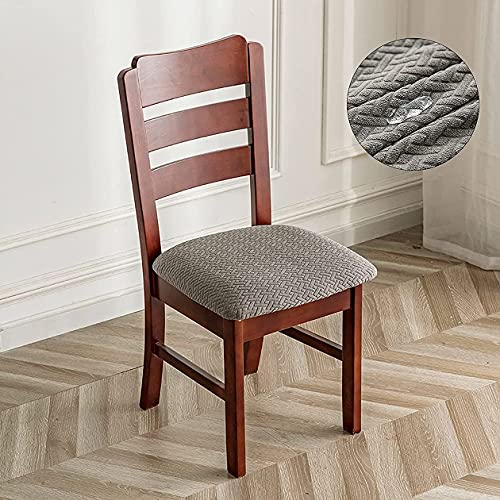 LANSHENG Wasserdicht Stuhlhussen 4er Set, Waschbarer Stuhlbezug Sitzfläche – Ansicht 5