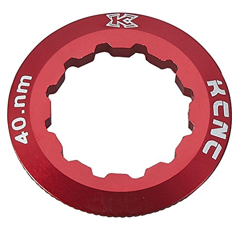 KCNC 自転車 軽量 スプロケット ロックリング シマノ 12T レッド 408012