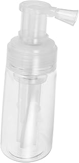 Refillable Talcum Powder Spray Bottle with Anti-clog Nozzle Clear Plastic Applicator for Even Dry Shampoo Hair and Skincare Powder Distribution Lightweight Travel-friendly