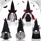 Lo que recibe: recibirá 5 piezas de decoraciones de gnomos de Halloween, están diseñadas en 5 estilos diferentes, la cantidad suficiente y varios estilos son suficientes para satisfacer su necesidad de decoración, también puede compartirlos con sus amigos y familiares