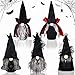 5 Pezzi Decorazione di Gnomi di Halloween, 5 Stili Bambola di Peluche degli Gnomi Svedesi, Figurine di Gnomi Senza Volto, Gnomi Strega di Halloween per Festa Casa Tavolo