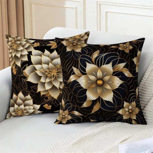 Housse de coussin 40 x 40 or protégeant de la pluie jardin - 5