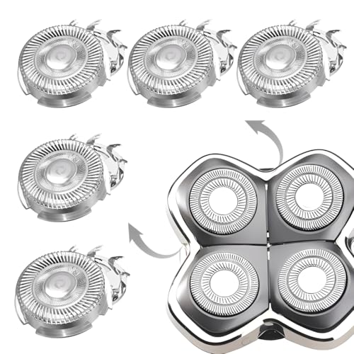 Koprek 5 Pcs Replacement Shaver Head Compatible With Pitbull Skull, Shaver Replacement Blades, Compatible With Skull Shaver, Pitbull Gold Pro Platinum Pro Shaver
