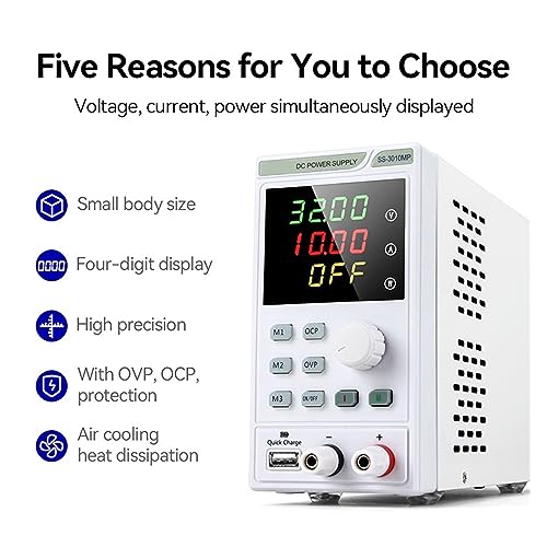 Alimentation laboratoire numérique programmable avec multi-protections CC - 3