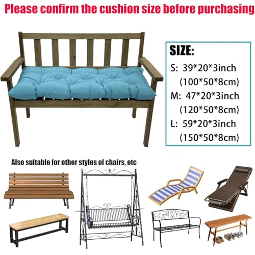 Coussin de banc imperméable extérieur doux pour chaise jardin et terrasse