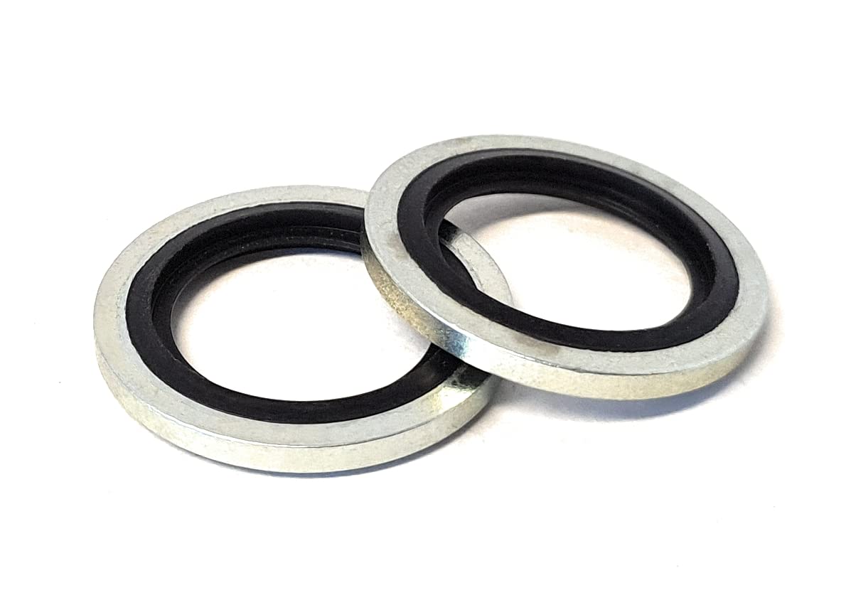 Imperial BSP Bonded Dowty Washers - Dowty Seals with Nitrile Rubber - Various Sizes in Packs of 10, 25 or 50 (3/8", 25)