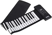 Vista 8 de Piano enrollable mejorado de 61 teclas, nuevo piano portátil de silicona suave, flexible, electrónico, teclado de música digital