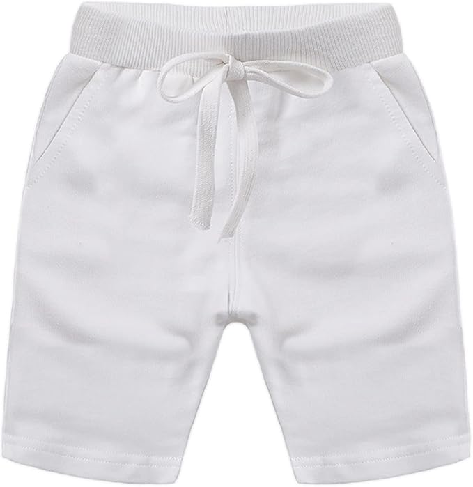 Generic Boys,Clothing,Activewear,Shorts Little Kids Baby Boys Girls Knee Length Shorts Summer Cotton Sports Jogger Shorts Sweatpants Elastic Waist Active Pants