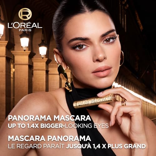Image of L'Oreal Paris Voluminous Panorama Waterproof Mascara Volumizing, Clump Free, Smudge free, Long-lasting, Black, 9.9ml (Pack of 2)