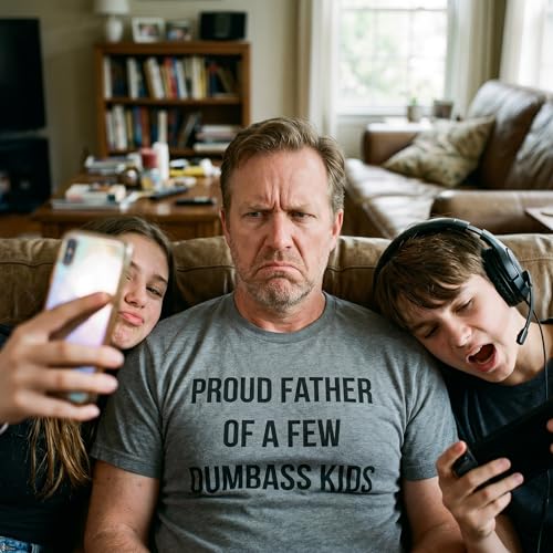 T-shirt humouristique homme Proud Father, idée cadeau originale pour la fête des pères - 3
