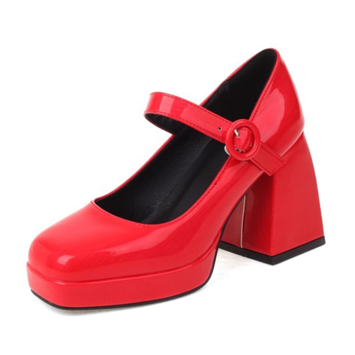 靴 PRADA Mary Jane square toe pumps Prada Vintage AW 1999 Charcoal Grey Wool Square Toe Mary