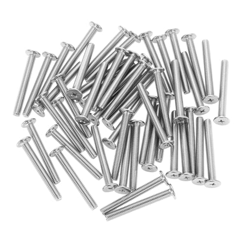 Vis de fixation M6 anti-corrosion en inox 304 à tête ronde plate et empreinte Phillips