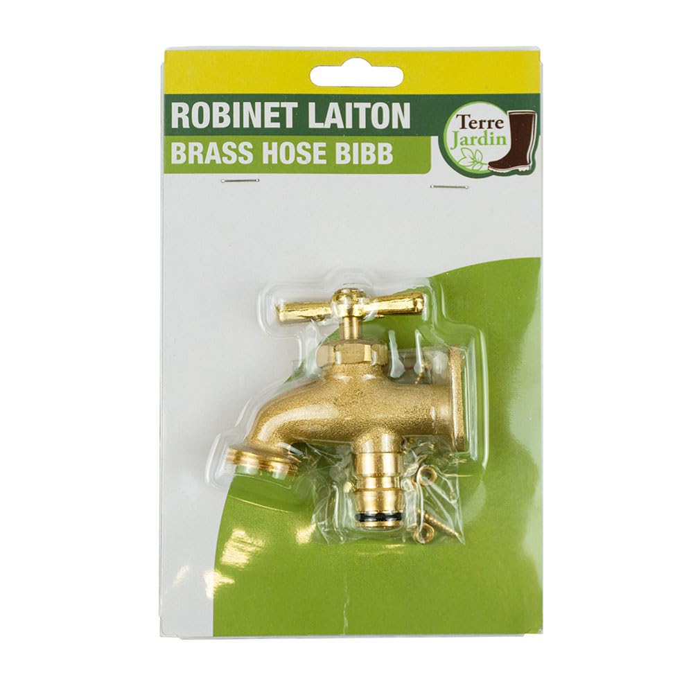 Robinet D'eau En Laiton Avec Filetage 1/2 - Fermeture Verrouillable - Pour Jardin Et Cuisine