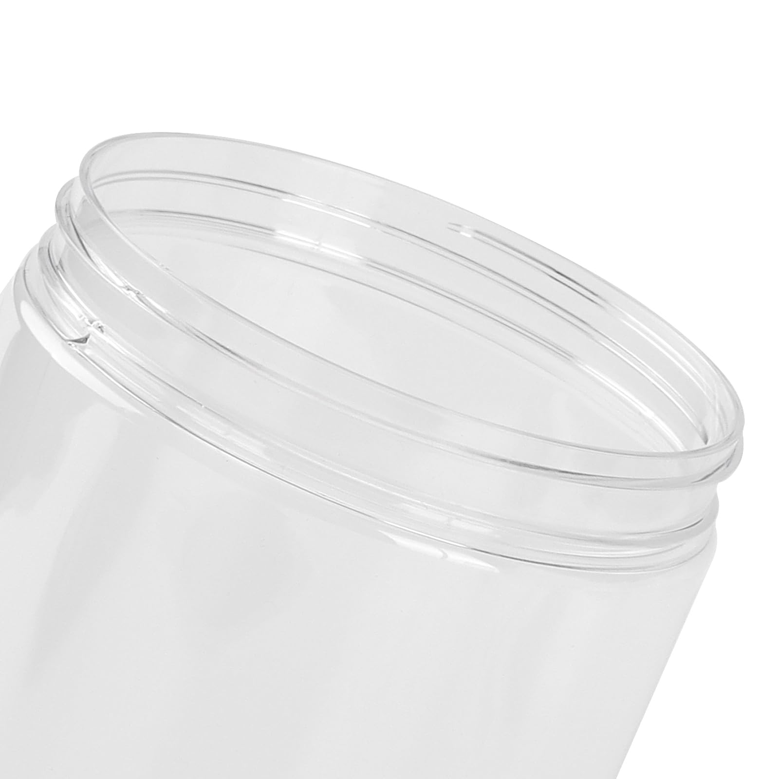 ZOENHOU Set di 12 Contenitori Ermetici per Alimenti da 1000 ml, Barattoli in Plastica Trasparente con Coperchio a Vite, Bocca Larga, 17,7 x 9,2 cm