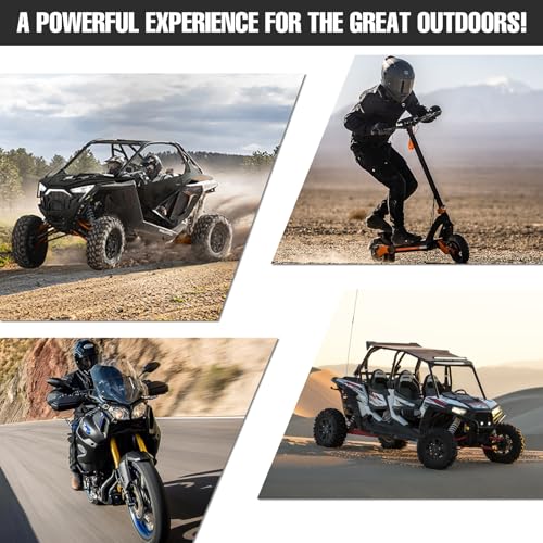 Image of Lithium Motorcycle Battery, Forgetyo YTX14-BS 12.8V 8AH 600A LiFePO4 AUX14 Auxiliary Batteries, ATV UTV Jet Ski Snowmobile Battery