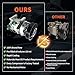 A/C Air Conditioner Compressor Fit for 2012-2017 Hyundai Accent, 2012-2017 Kia Rio 1.6L L4， with A/C Clutch,Replaces 977011R100, 977011R100DR, 977011W600