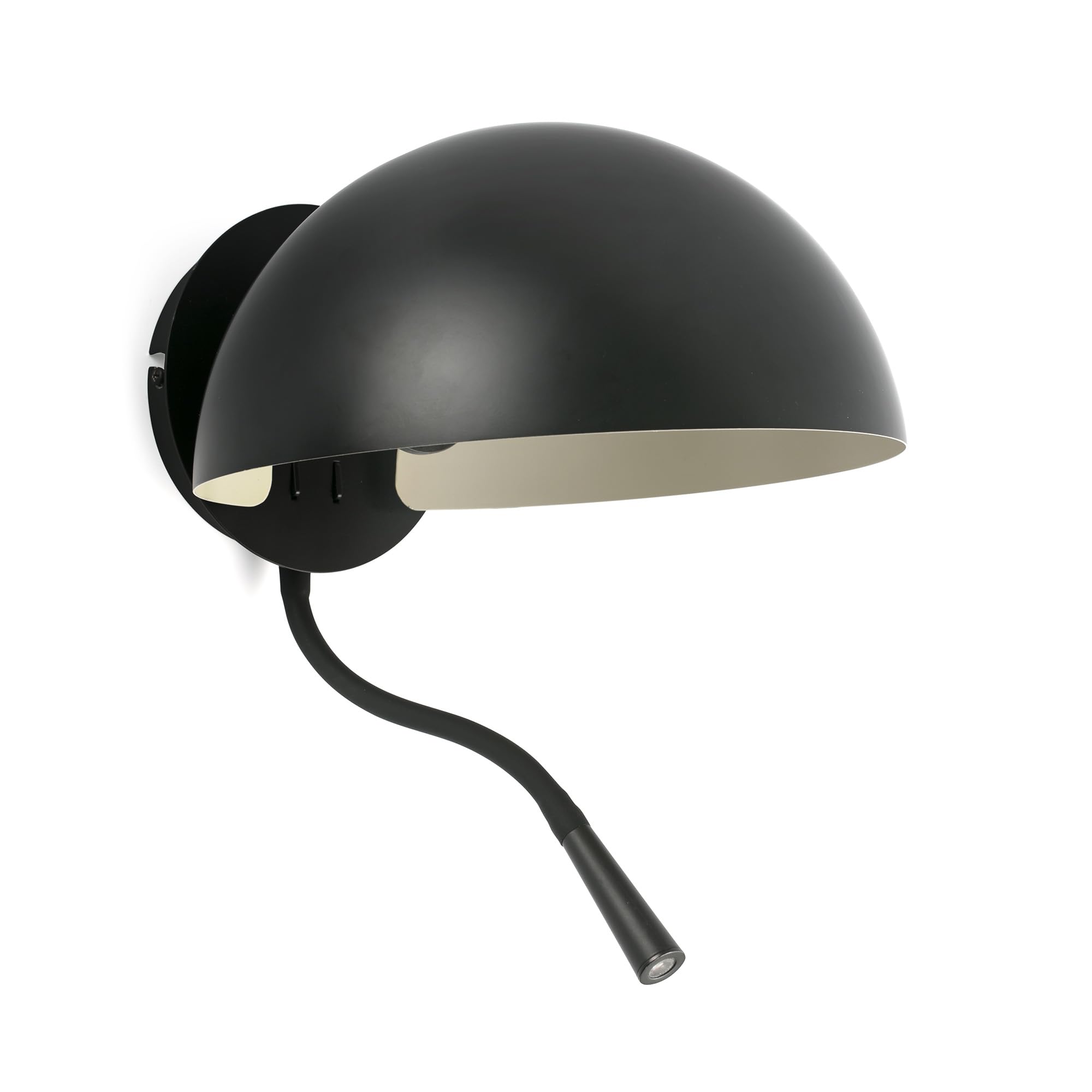 Faro DOMINICA aplique luz de lectura negro mate orientable