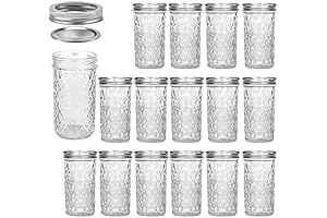 Affordable VERONES 12 oz Mason Jar, Canning Jar, Honey Jars