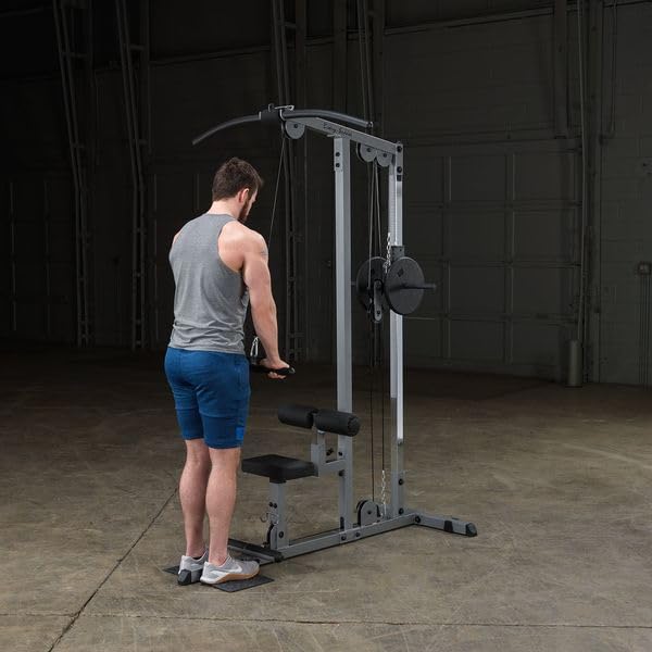 Image of Body-Solid (GLM85B Pro LAT Machine Sculpt a Stronger, Space-Saving and Back Exercise Weight Machine Home Gym Equipment