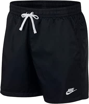 NIKE(ナイキ) スポーツウェア ウーブン フロー ショートパンツ ハーフパンツ 短パン ドローコード AR2383-010 ブラック 黒 ジム トレーニング フィットネス カジュアル 正規品 メンズ
