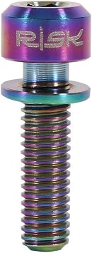 Tbest Stem Bolt,6pcs Alloy M5 x 18mm Bolts Screw with Washers Set for MTB Stem