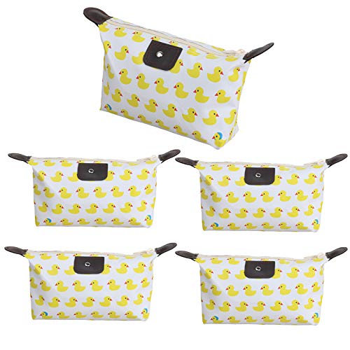 Upgrade 5PCS Cute Small Makeup Bags for Purse, Waterproof Mini Zipper Cosmetic Bags, Luggage Accessories for Travel (5PCS Style 2)