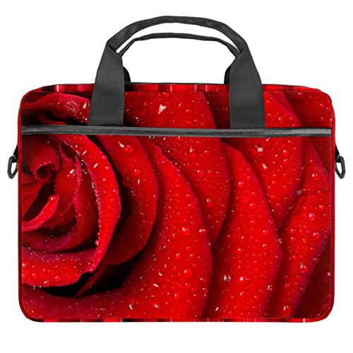 Sac à bandoulière pour ordinateur 13-14.5" avec motif culturel afropop rose rouge