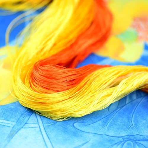 Image of Mulberry Silk Floss Embroidery Thread Floss-Cross Stitch Threads China Silk Woven Jewelry Threads DIY Sewing Kits (08)