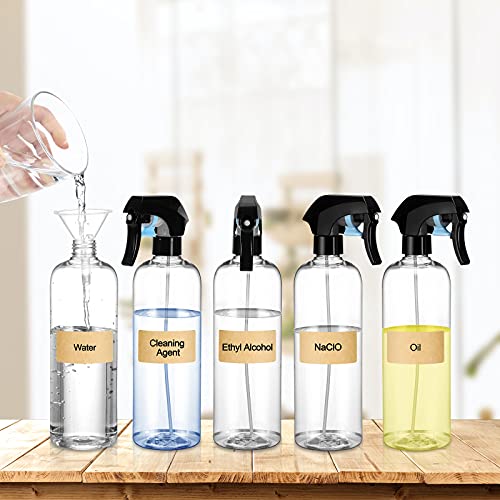 Sprühflasche ImnBest 500ml Set mit beschriftbaren Etiketten