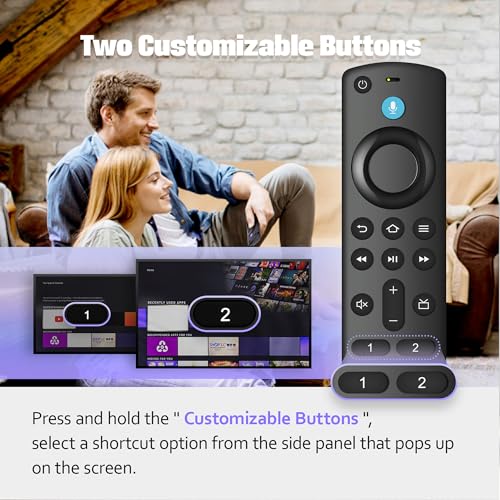 Image of Replacement Voice Remote Control Fit for All Fire Smart TV Cube, Firestick 4K /4K Max (1st /2nd Gen), Stick (2nd /3rd Gen) /Lite /HD, Smart TV 3rd Gen, for Hisense TCL Insignia TVs