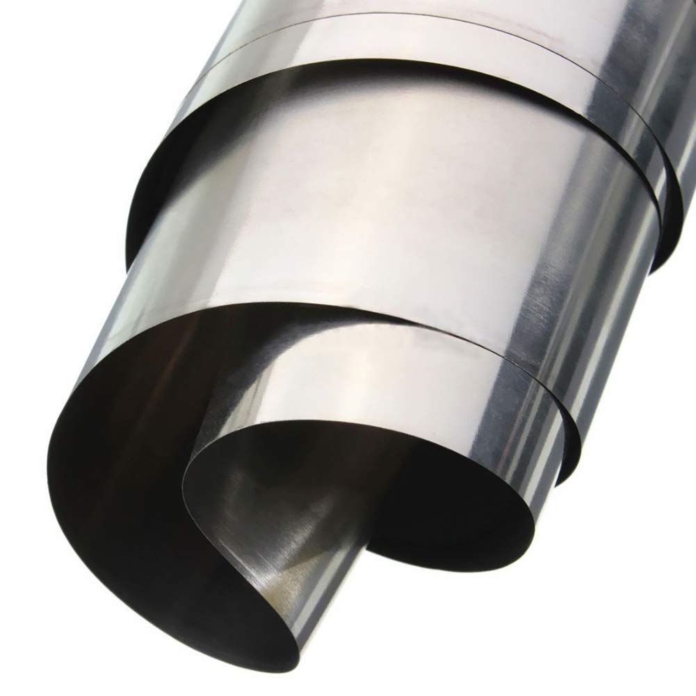 Lámina de acero inoxidable para proyectos de bricolaje, chapa de acero inoxidable, 600 mm x 0,8 mm de grosor
