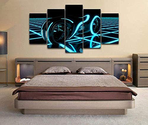 Poster Tron Legacy 5 pièces pour habiller un mur vide de salon moderne