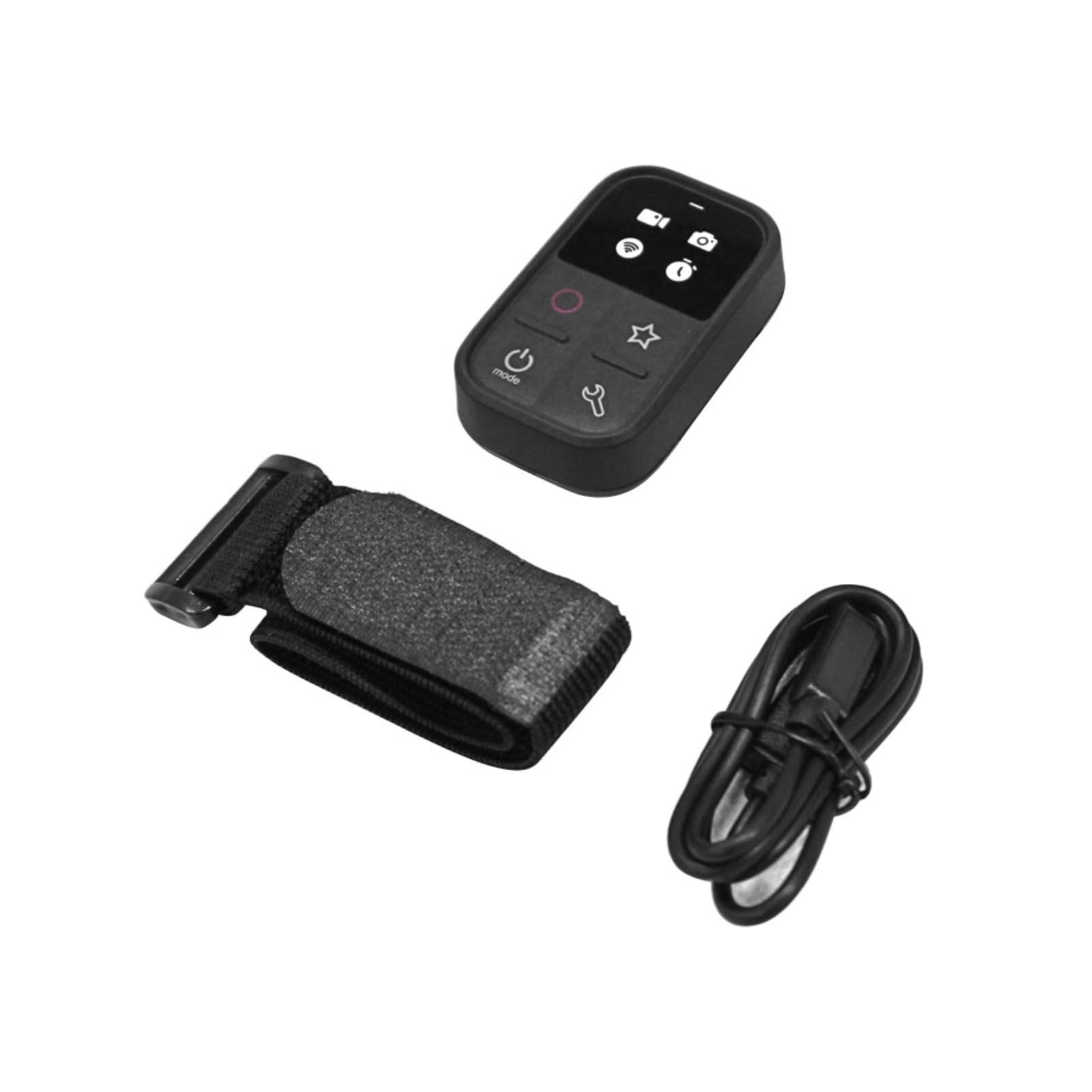 Andoer Kabellose Fernbedienung für GoPro Hero 13/12/11/10/9/8/Max, Drahtlose Smart Remote als Ersatz LED bunter Bildschirm Eingebauter Akku 50 m Steuerreichweite mit Handschlaufe zur USB-Ladekabel