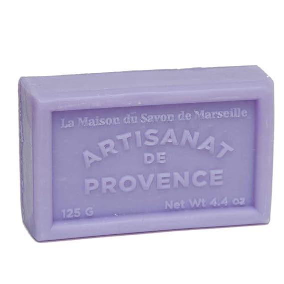 Maison du Savon de Marseille - French Shea Butter Soap - Peony (Pivoine) Fragrance - Set of 5 x 125g