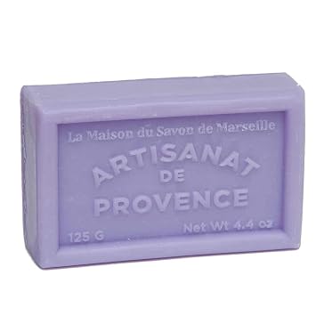 Maison du Savon de Marseille - French Shea Butter Soap - Peony (Pivoine) Fragrance - Set of 5 x 125g