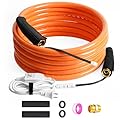 GESUNDTEK 15FT Heated Water Hose for RV with GFCI Protection, Lead and BPA Free, -45? Antifreeze Heated Drinking Garden Water Hose for RV/Camper/Home/Garden, RV Accessorie (15Feet)