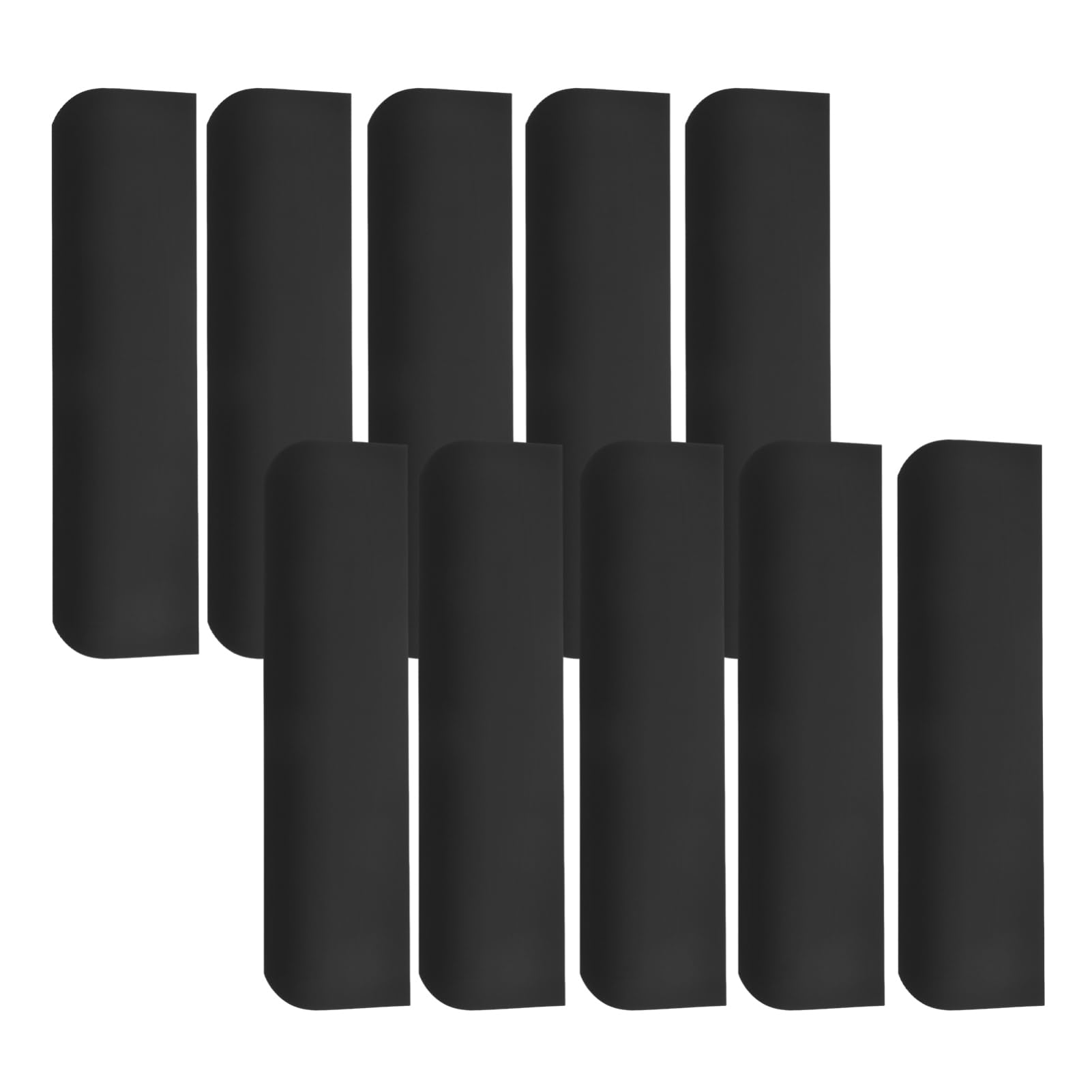 Tiradores ocultos de aluminio negro para armarios con diseño de apertura fácil