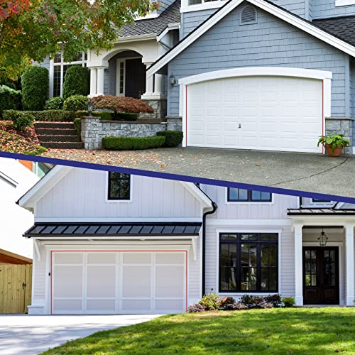 Fosluoc Garage Door Seal Top And Sides 16Ft White Rubber And Aluminum Alloy Soft And Hard Composite Weather Stripping Replacement, Weatherproofing Universal Sealing Professional. #TOP7